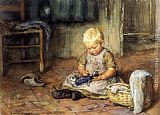 Jan Zoetelief Tromp The Little Mother painting